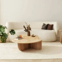 Tavolino da salotto Azim, 90x90h35 cm,<Dmora Best
