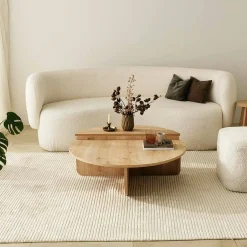 Tavolino da salotto Azim, 90x90h35 cm,<Dmora Best