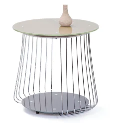 Tavolino da salotto BadHonnef, Tavolo basso da caffè, Portariviste per divano, Ripiano da soggiorno, 50x50 h50 cm,<Dmora Clearance