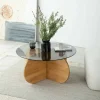 Tavolino da salotto Bagolino, 75x75h35 cm,<Dmora New
