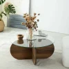 Tavolino da salotto Bagolino, 75x75h35 cm,<Dmora Flash Sale