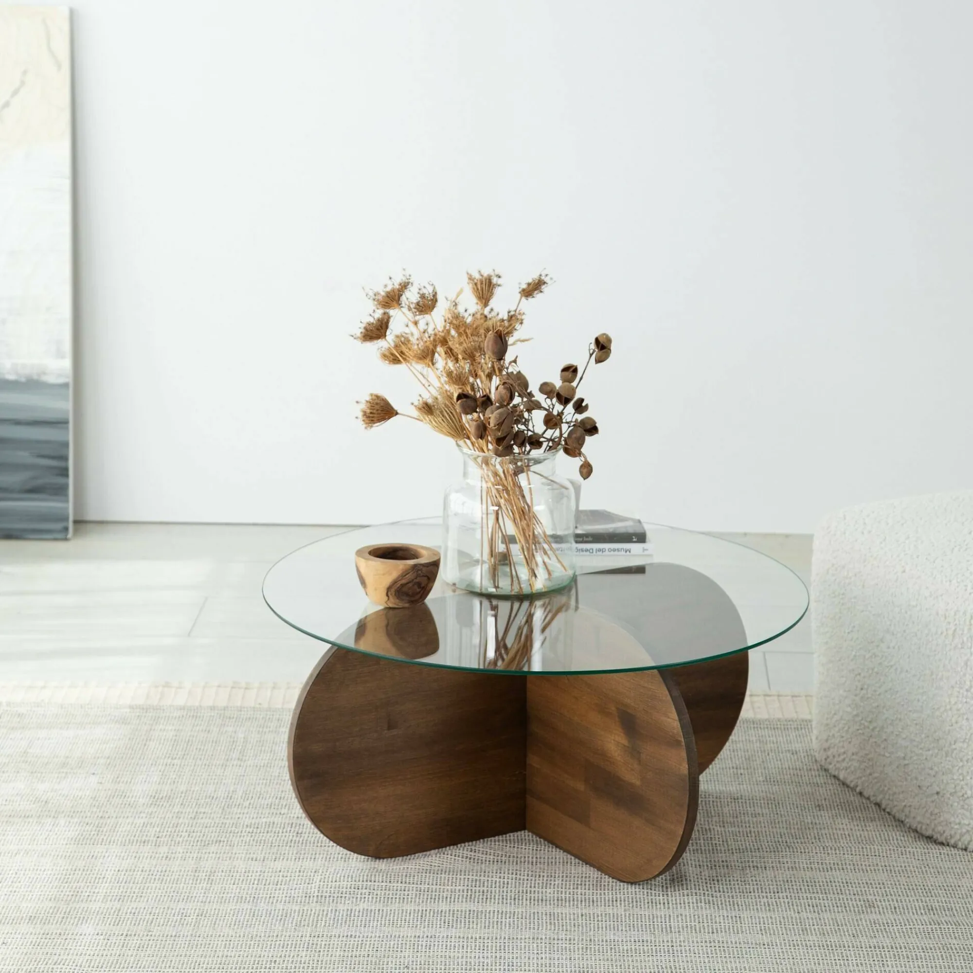 Tavolino da salotto Bagolino, 75x75h35 cm,<Dmora Flash Sale