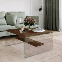 Tavolino da salotto Barcis, 75x75h40 cm,<Dmora Outlet