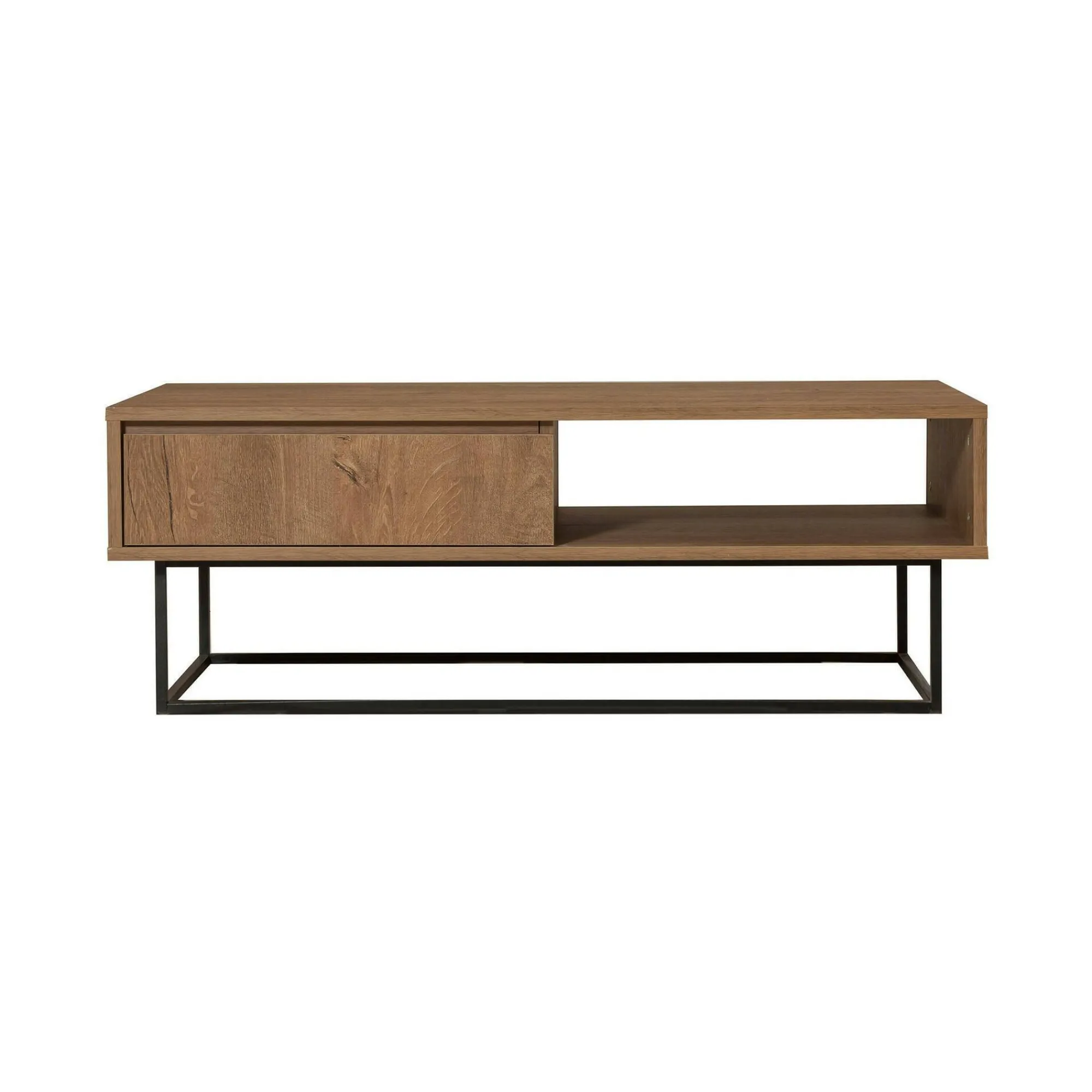 Tavolino da salotto Bard, 120x60h43 cm, Noce e Nero<Dmora Flash Sale