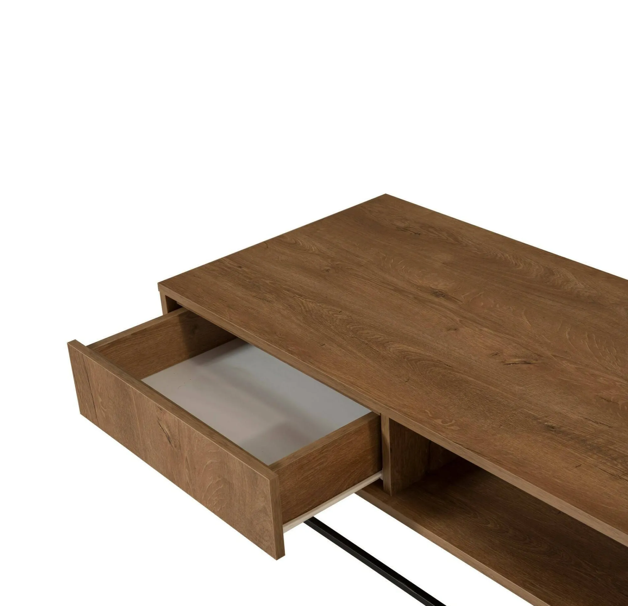 Tavolino da salotto Bard, 120x60h43 cm, Noce e Nero<Dmora Flash Sale