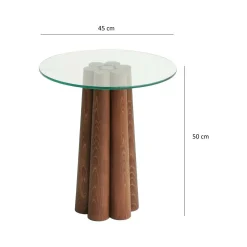 Tavolino da salotto Brasilia, 45x50h50 cm,<Dmora Discount