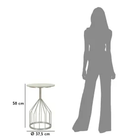 Tavolino da salotto Calepio, 38x38 h58 cm,<Dmora Fashion