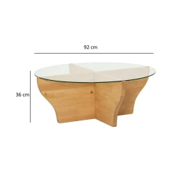 Tavolino da salotto Califfi, 92x92h36 cm,<Dmora Cheap