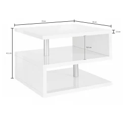 Tavolino da salotto Chanthu, 55x55h41 cm,<Dmora Store