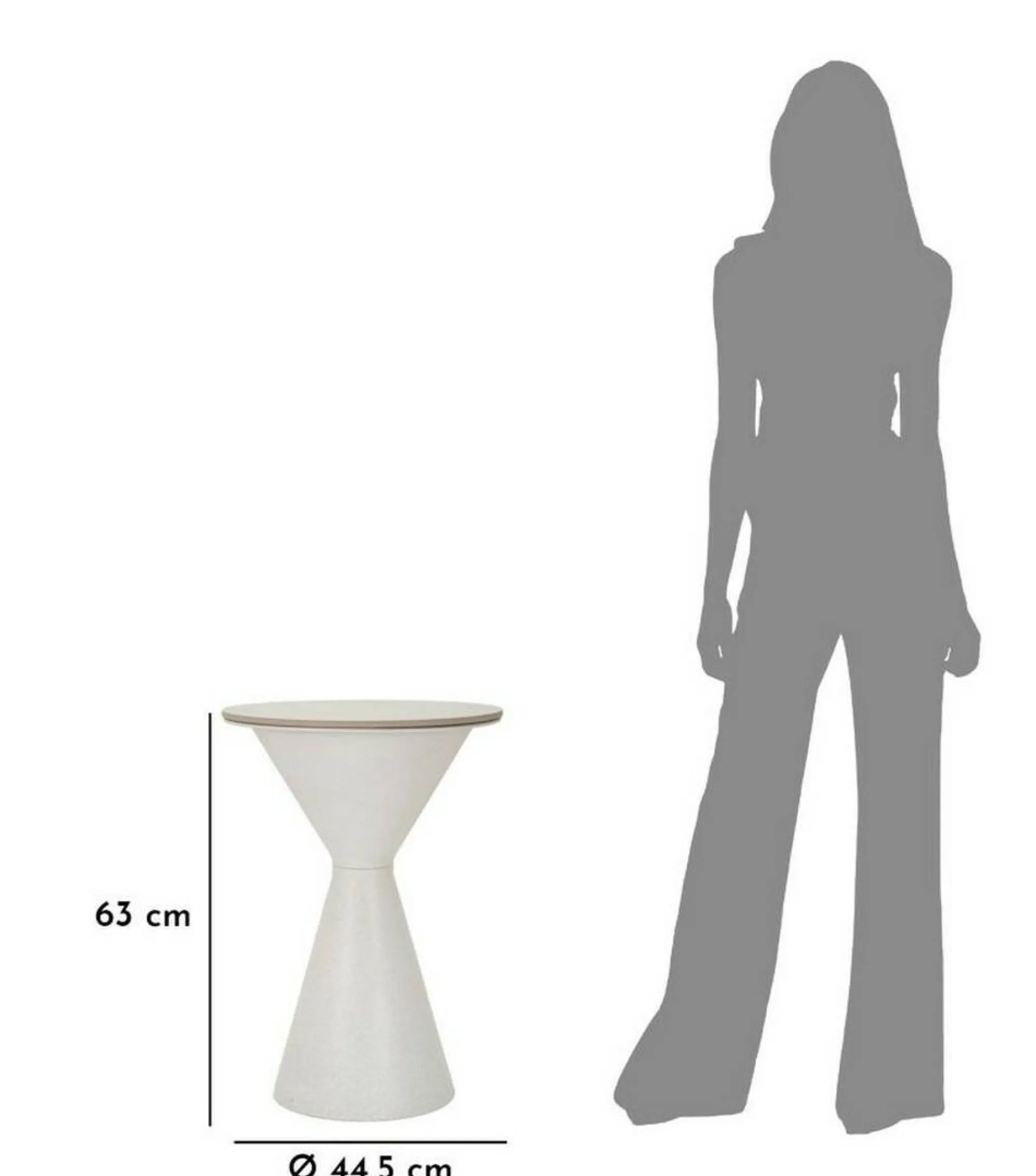 Tavolino da salotto Daunia, 44x44 h63 cm,<Dmora Hot