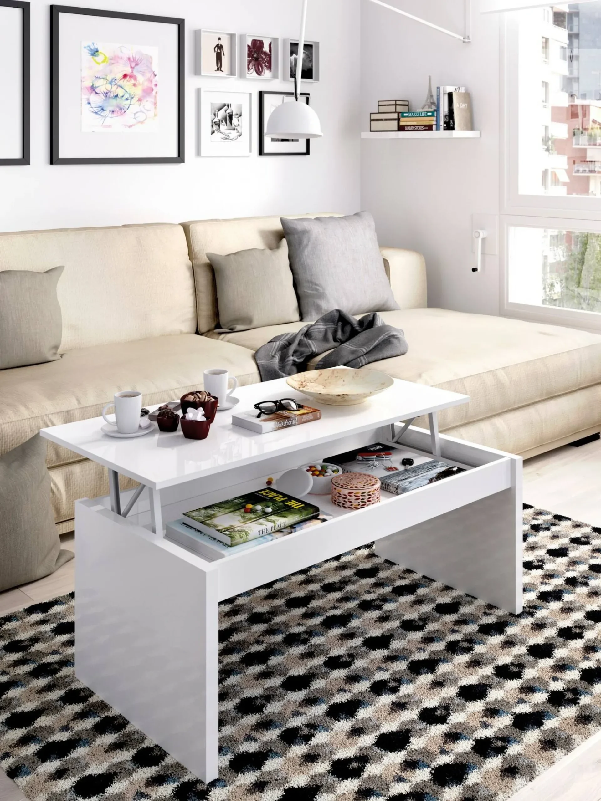 Tavolino da salotto Dburgi, 102x50h43 cm,<Dmora Shop