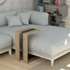 Tavolino da salotto Dghisolf, 30x40h57 cm, Quercia e Antracite<Dmora Best Sale