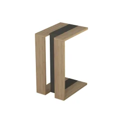 Tavolino da salotto Dghisolf, 30x40h57 cm, Quercia e Antracite<Dmora Best Sale