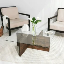 Tavolino da salotto Dhabi, 90x90h35 cm,<Dmora Store