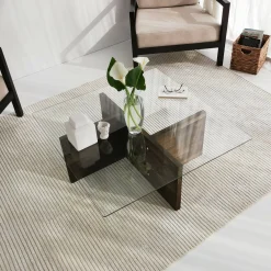 Tavolino da salotto Dhabi, 90x90h35 cm,<Dmora Store