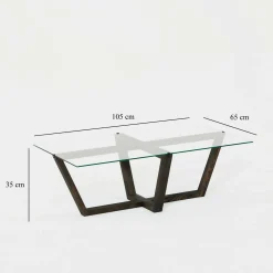 Tavolino da salotto Dliveran, 105x65h35 cm,<Dmora New