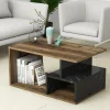 Tavolino da salotto Dmontefusc, 90x42 h54 cm, Marrone e Grigio<Dmora Fashion