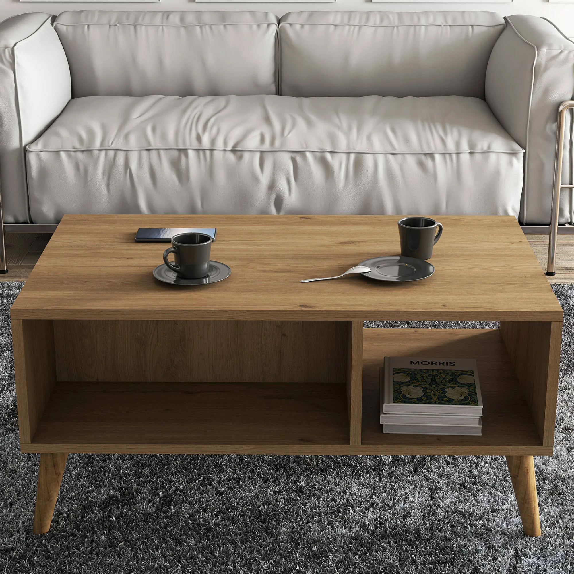 Tavolino da salotto Dnapolitan, 90x42 h54 cm,<Dmora Cheap