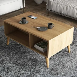 Tavolino da salotto Dnapolitan, 90x42 h54 cm,<Dmora Cheap