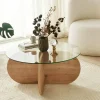 Tavolino da salotto Doliveir, 75x75h35 cm,<Dmora Fashion