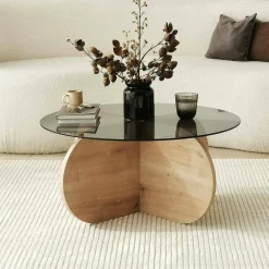 Tavolino da salotto Doliveir, 75x75h35 cm,<Dmora Flash Sale
