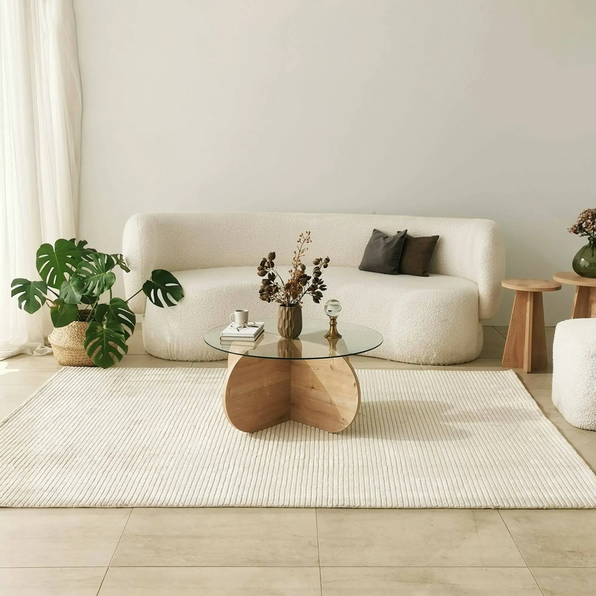 Tavolino da salotto Doliveir, 75x75h35 cm,<Dmora Fashion