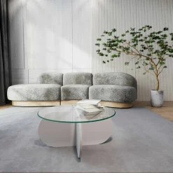 Tavolino da salotto Doliveir, 75x75h35 cm,<Dmora Best