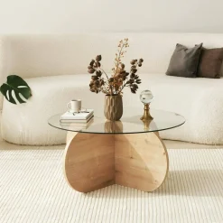Tavolino da salotto Doliveir, 75x75h35 cm,<Dmora Fashion