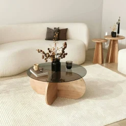 Tavolino da salotto Doliveir, 75x75h35 cm,<Dmora Flash Sale