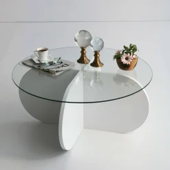 Tavolino da salotto Doliveir, 75x75h35 cm,<Dmora Best
