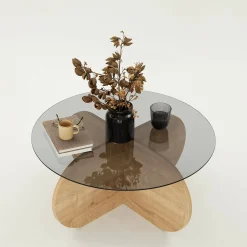 Tavolino da salotto Doliveir, 75x75h35 cm,<Dmora Flash Sale