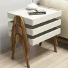 Tavolino da salotto Dpisciott, 54x40 h64 cm, Noce e Crema<Dmora Best Sale