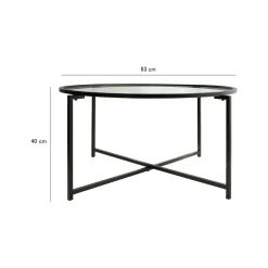 Tavolino da salotto Ecaterina, 83x82h40 cm,<Dmora Cheap