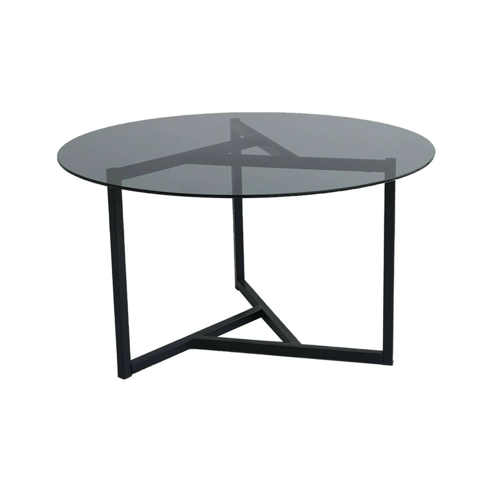 Tavolino da salotto Esperia, 75x75h42 cm, Tortora e Nero<Dmora Store