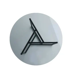 Tavolino da salotto Esperia, 75x75h42 cm, Tortora e Nero<Dmora Store