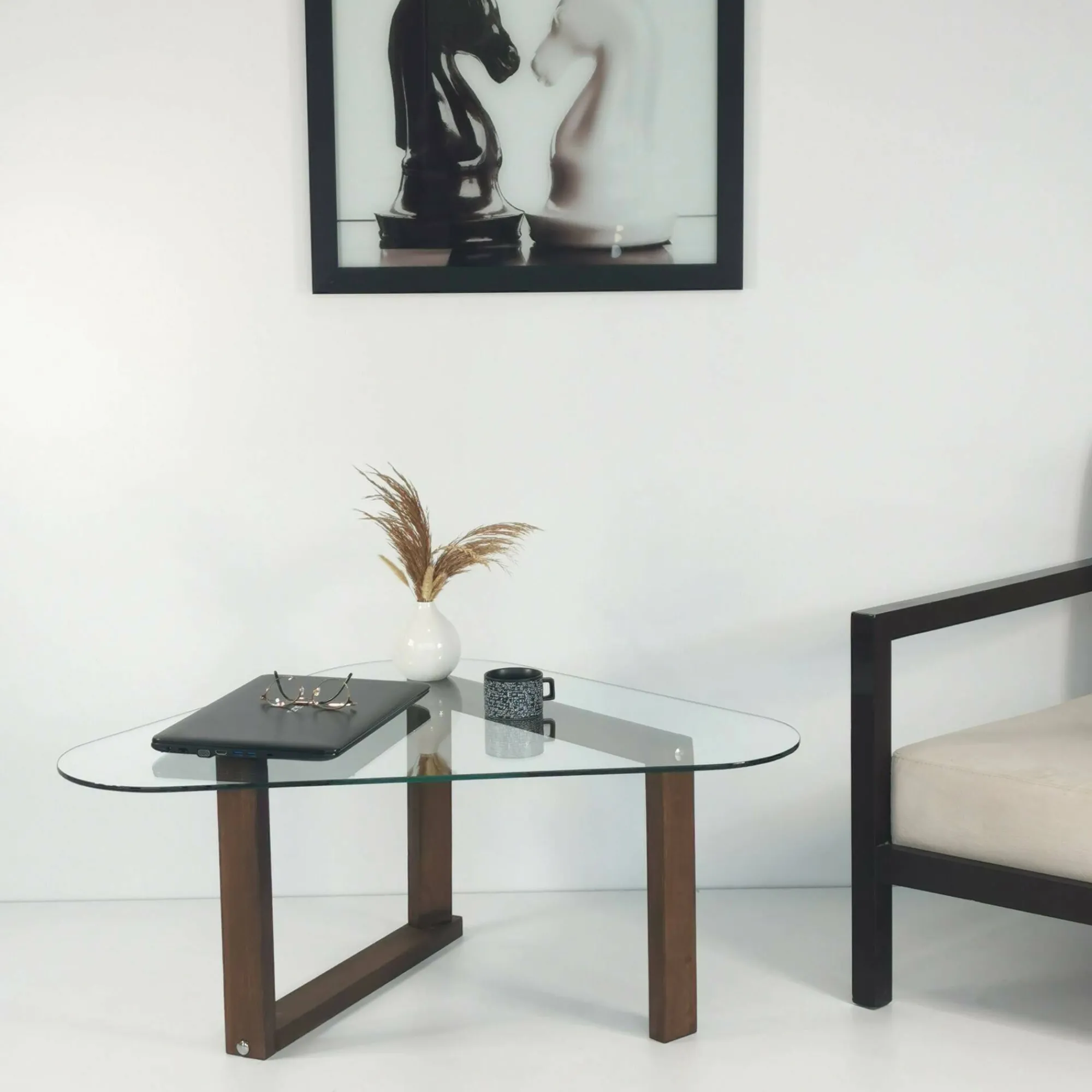 Tavolino da salotto Eufrasia, 96x81h41 cm,<Dmora Sale
