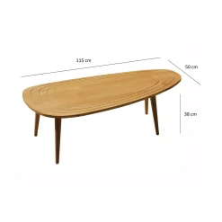 Tavolino da salotto Eugenia, 115x50h38 cm,<Dmora Fashion