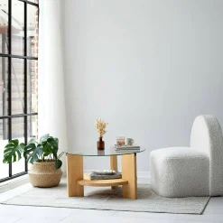 Tavolino da salotto Felino, 75x75h40 cm,<Dmora Cheap