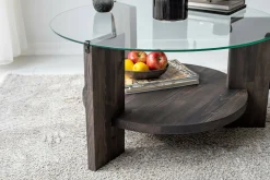 Tavolino da salotto Felino, 75x75h40 cm,<Dmora Sale