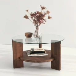 Tavolino da salotto Felino, 75x75h40 cm,<Dmora Cheap