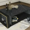 Tavolino da salotto Gigliola, 106x60h40 cm, Nero e Oro<Dmora Hot