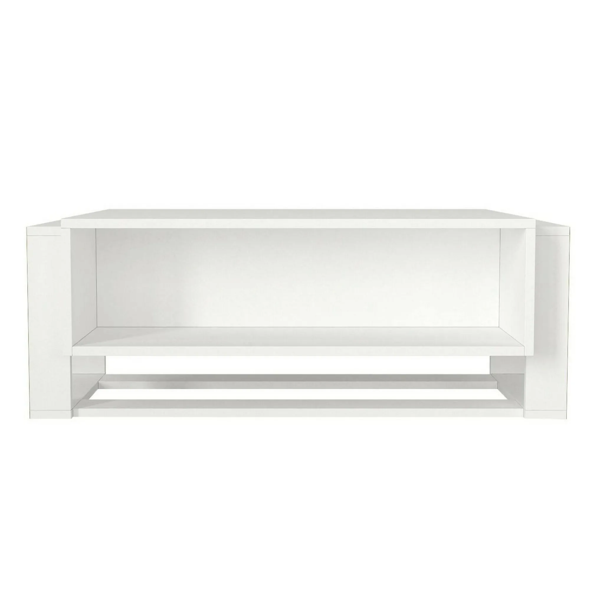 Tavolino da salotto Gigliola, 106x60h40 cm, Bianco e Oro<Dmora Best