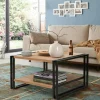 Tavolino da salotto Gioacchina, Quercia e Nero, 70x70h40 cm<Dmora Cheap
