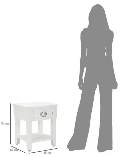 Tavolino da salotto Guru, 45x40 h54 cm,<Dmora Outlet
