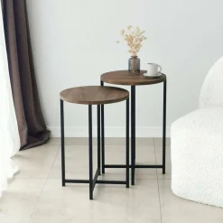 Tavolino da salotto Gwenllian, 70x35h55 cm,<Dmora Clearance