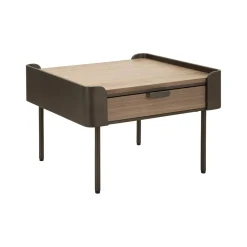 Tavolino da salotto Icona, 60x60 h41 cm, Grigio e Marrone<Dmora Online