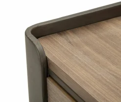 Tavolino da salotto Icona, 60x60 h41 cm, Grigio e Marrone<Dmora Online
