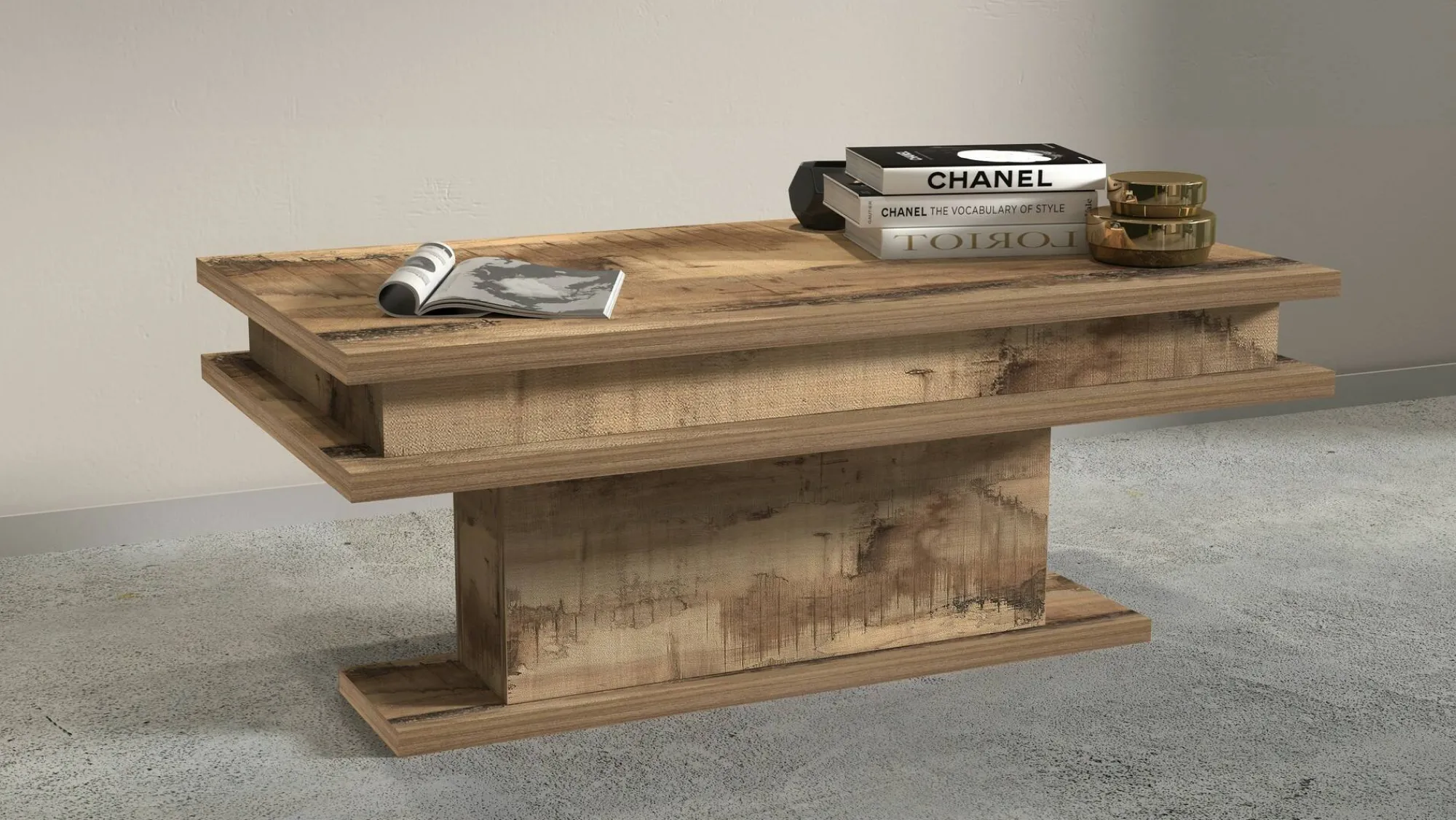 Tavolino da salotto Iside, 100x55h42 cm,<Dmora Outlet