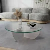 Tavolino da salotto Jolanda, 90x90h30 cm,<Dmora Shop
