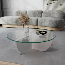 Tavolino da salotto Jolanda, 90x90h30 cm,<Dmora Shop